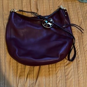 Tory Burch burgundy shoulder/crossbody